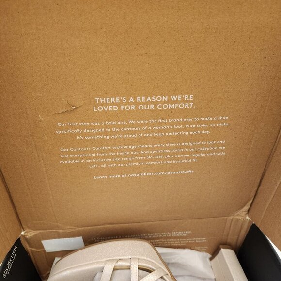 Naturalizer " Neona" Light Gold Leather Platform Sandals. NIB. Size 11 - Picture 10 of 11